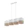 TK LIGHTING 6576 LINOBIANCO Többágú Függesztett Lámpa Fehér, Barna E27 IP20