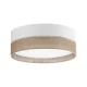 TK LIGHTING 6577 LINOBIANCO Ernyős Mennyezeti Lámpa Fehér, Barna E27 IP20