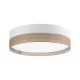 TK LIGHTING 6578 LINOBIANCO Ernyős Mennyezeti Lámpa Fehér, Barna E27 IP20