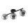 TK LIGHTING 6855 ESTERA Glamour Mennyezeti Lámpa Fekete, Grafit G9 IP20