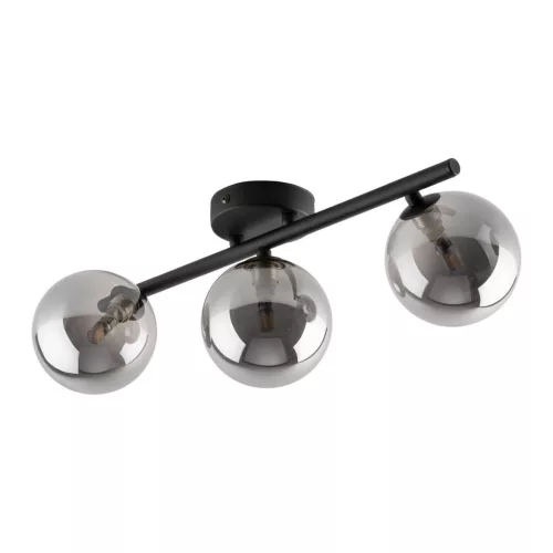 TK LIGHTING 6855 ESTERA Glamour Mennyezeti Lámpa Fekete, Grafit G9 IP20