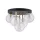 TK LIGHTING 758 NILOS Loft Mennyezeti Lámpa Fekete, Átlátszó, Arany G9 IP20
