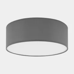 mennyezeti lámpa szürke színű vázzal és textil testtel beltéri használatra tklighting-1087 - moretti.hu