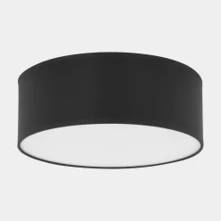 mennyezeti lámpa fekete színű vázzal és textil testtel beltéri használatra tklighting-1088 - moretti.hu