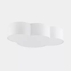 mennyezeti lámpa fehér színű vázzal és textil testtel beltéri használatra tklighting-1533 - moretti.hu