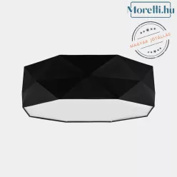 mennyezeti lámpa fekete színű vázzal és textil testtel beltéri használatra tklighting-1567 - moretti.hu