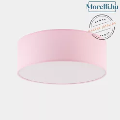 mennyezeti lámpa rózsaszín színű vázzal és textil testtel beltéri használatra tklighting-3228 - moretti.hu