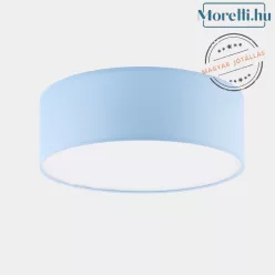 mennyezeti lámpa kék színű vázzal és textil testtel beltéri használatra tklighting-3229 - moretti.hu