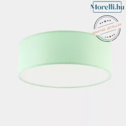 mennyezeti lámpa zöld színű vázzal és textil testtel beltéri használatra tklighting-3230 - moretti.hu
