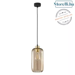 függesztett lámpa barna színű vázzal és üveg testtel beltéri használatra tklighting-3314 - moretti.hu