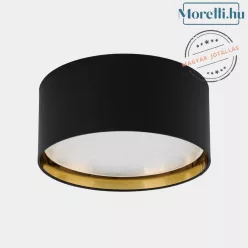 mennyezeti lámpa fekete színű vázzal és textil testtel beltéri használatra tklighting-3376 - moretti.hu