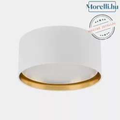mennyezeti lámpa fehér színű vázzal és textil testtel beltéri használatra tklighting-3379 - moretti.hu