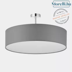mennyezeti lámpa szürke színű vázzal és textil testtel beltéri használatra tklighting-4239 - moretti.hu