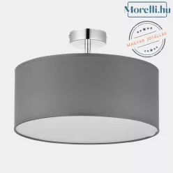 mennyezeti lámpa szürke színű vázzal és textil testtel beltéri használatra tklighting-4240 - moretti.hu