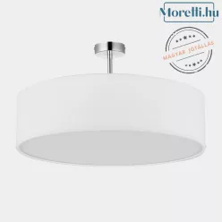 mennyezeti lámpa fehér színű vázzal és textil testtel beltéri használatra tklighting-4242 - moretti.hu