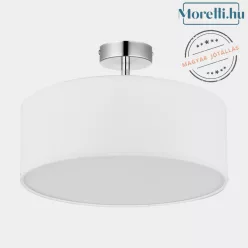 mennyezeti lámpa fehér színű vázzal és textil testtel beltéri használatra tklighting-4243 - moretti.hu