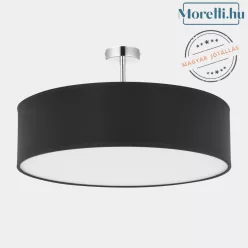 mennyezeti lámpa fekete színű vázzal és textil testtel beltéri használatra tklighting-4245 - moretti.hu