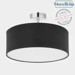 mennyezeti lámpa fekete színű vázzal és textil testtel beltéri használatra tklighting-4246 - moretti.hu
