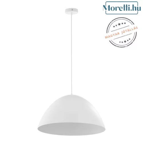 függesztett lámpa fehér színű vázzal és fém testtel beltéri használatra tklighting-6003 - moretti.hu