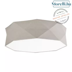 mennyezeti lámpa szürke színű vázzal és textil testtel beltéri használatra tklighting-6195 - moretti.hu