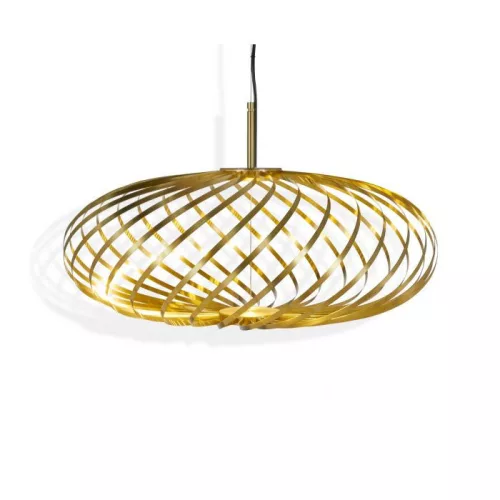 függesztett lámpa bronz színű vázzal és fém testtel beltéri használatra tom-dixon-spp04beu - moretti.hu