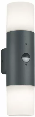 TRIO 222260242 HOOSIC Fali Lámpa Mozgásérzékelővel Antracit E27 IP44