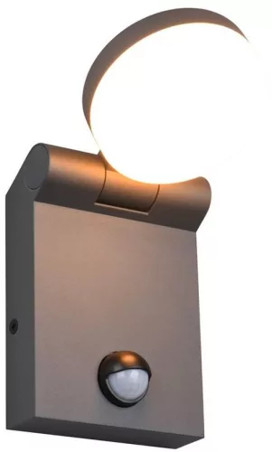 TRIO 245569142 ADOUR Fali Lámpa Mozgásérzékelővel Antracit LED IP44