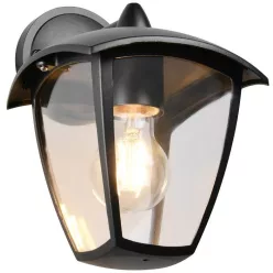   TRIO 263260132 VENTA Klasszikus Kültéri Fali Lámpa Fekete E27 IP44