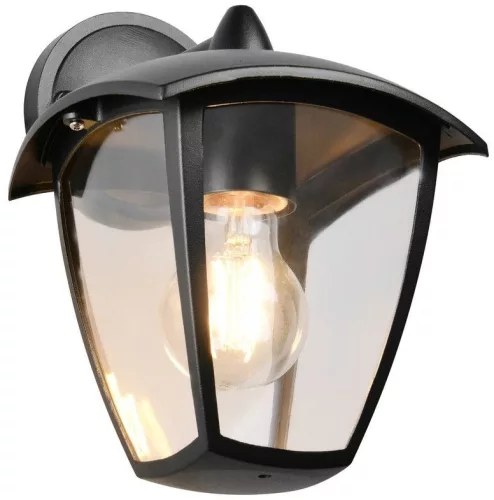 TRIO 263260132 VENTA Klasszikus Kültéri Fali Lámpa Fekete E27 IP44