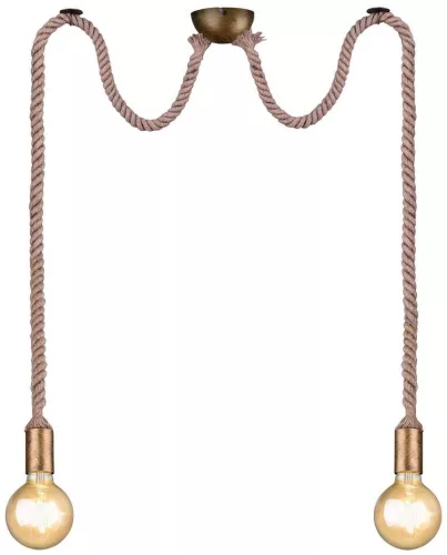 TRIO 310100204 ROPE Többágú Függesztett Lámpa Arany E27 IP20