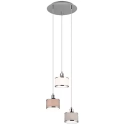  TRIO 311630306 KAPRUN Többágú Függesztett Lámpa Ezüst E14 IP20