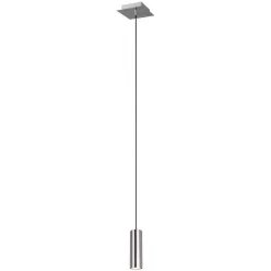   TRIO 312400107 MARLEY Hengeres Függesztett Lámpa Ezüst GU10 IP20