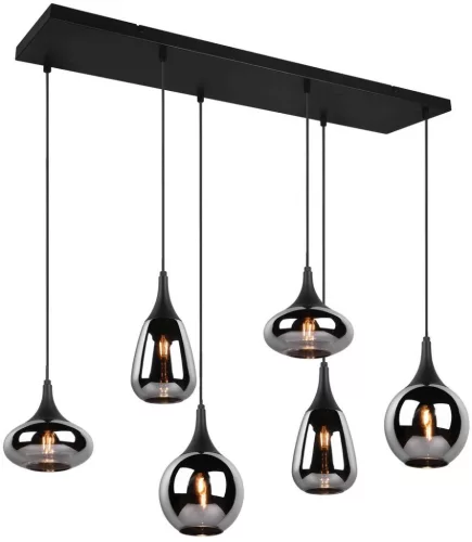 TRIO 317000632 LUMINA Többágú Függesztett Lámpa Fekete E14 IP20