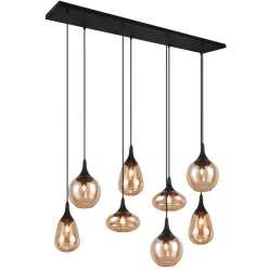   TRIO 317000813 LUMINA Többágú Függesztett Lámpa Fekete E14 IP20