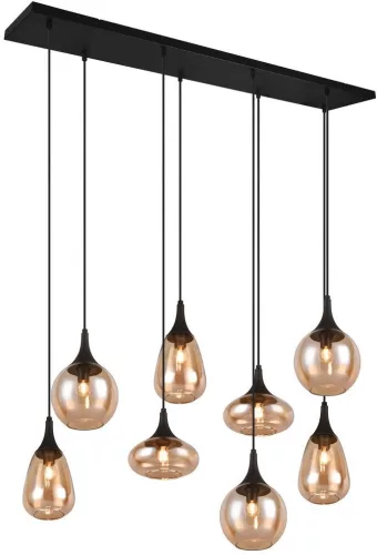 TRIO 317000813 LUMINA Többágú Függesztett Lámpa Fekete E14 IP20