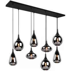   TRIO 317000832 LUMINA Többágú Függesztett Lámpa Fekete E14 IP20