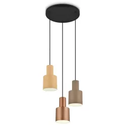   TRIO 319430317 AGUDO Többágú Függesztett Lámpa Barna E27 IP20
