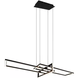   TRIO 320310332 SALINAS Modern Led Függesztett Lámpa Fekete LED IP20