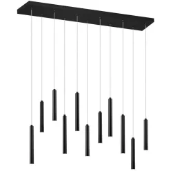   TRIO 321611132 TUBULAR Hengeres Függesztett Lámpa Fekete LED IP20