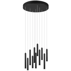   TRIO 321691132 TUBULAR Hengeres Függesztett Lámpa Fekete LED IP20