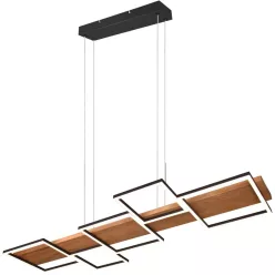   TRIO 322910532 HARPER Modern Led Függesztett Lámpa Fekete LED IP20