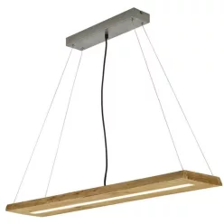   TRIO 323710130 BRAD Modern Led Függesztett Lámpa Sötét Fa, Világos Fa LED IP20