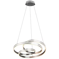   TRIO 326210107 YARA Modern Led Függesztett Lámpa Ezüst LED IP20
