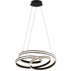   TRIO 326210132 YARA Modern Led Függesztett Lámpa Fekete LED IP20