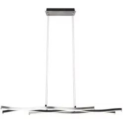   TRIO 341210305 BLAZE Modern Led Függesztett Lámpa Fekete, Ezüst LED IP20
