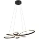 TRIO 345619132 FYL Modern Led Függesztett Lámpa Fekete LED IP20