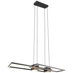   TRIO 347710432 ALBANY Modern Led Függesztett Lámpa Fekete LED IP20