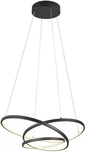 TRIO 349110132 DARVIN Modern Led Függesztett Lámpa Fekete LED IP20