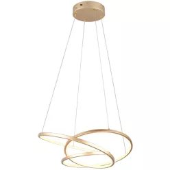   TRIO 349110179 DARVIN Modern Led Függesztett Lámpa Arany LED IP20
