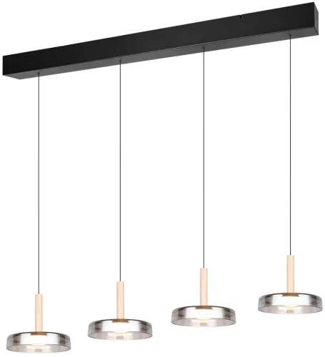 TRIO 354910432 CELESTE Modern Led Függesztett Lámpa Fekete LED IP20